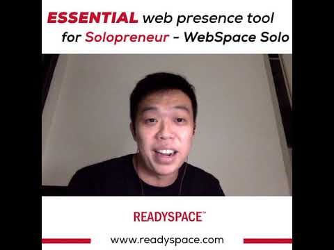 Essential web presence tool for Solopreneur - WebSpace Solo