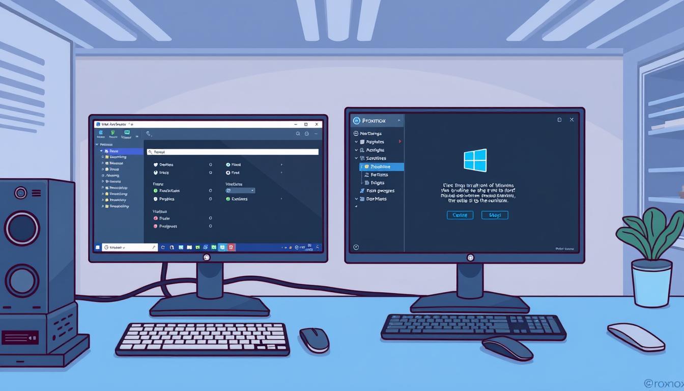 how to install windows on proxmox