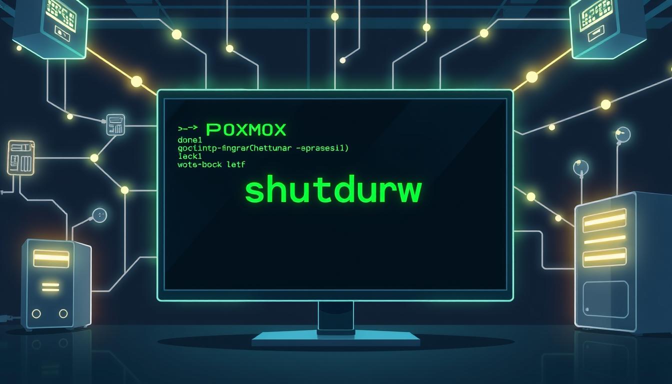 proxmox shutdown command